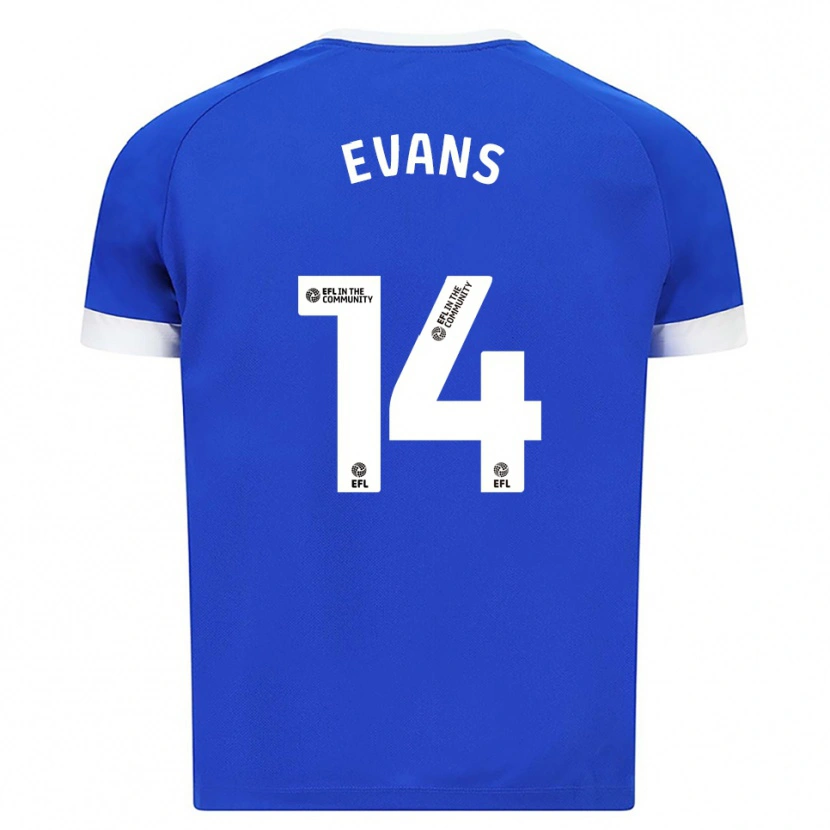 Danxen Kinder Shannon Evans #14 Blau Weiß Heimtrikot Trikot 2025/26 T-Shirt Österreich