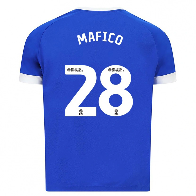Danxen Kinder Dakarai Mafico #28 Blau Weiß Heimtrikot Trikot 2025/26 T-Shirt Österreich