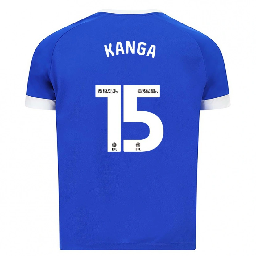 Danxen Kinder Wilfried Kanga #15 Blau Weiß Heimtrikot Trikot 2025/26 T-Shirt Österreich
