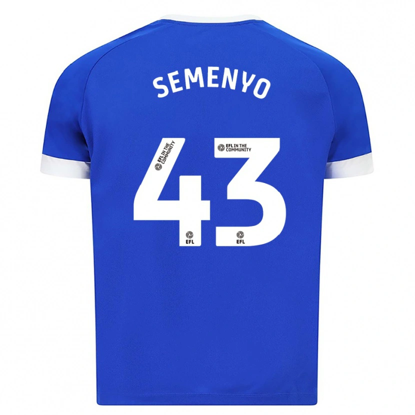 Danxen Kinder Jai Semenyo #43 Blau Weiß Heimtrikot Trikot 2025/26 T-Shirt Österreich