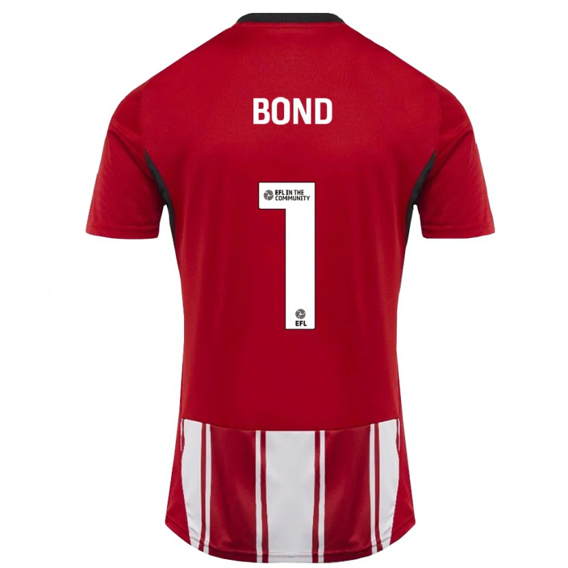 Danxen Kinder Abbi Bond #1 Rot Weiß Schwarz Heimtrikot Trikot 2025/26 T-Shirt Österreich