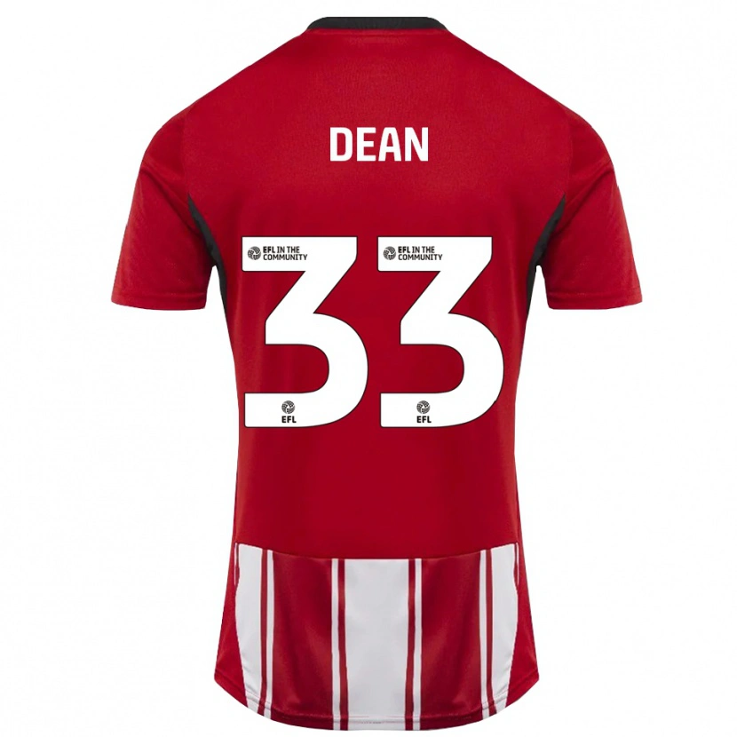 Danxen Kinder Tom Dean #33 Rot Weiß Schwarz Heimtrikot Trikot 2025/26 T-Shirt Österreich