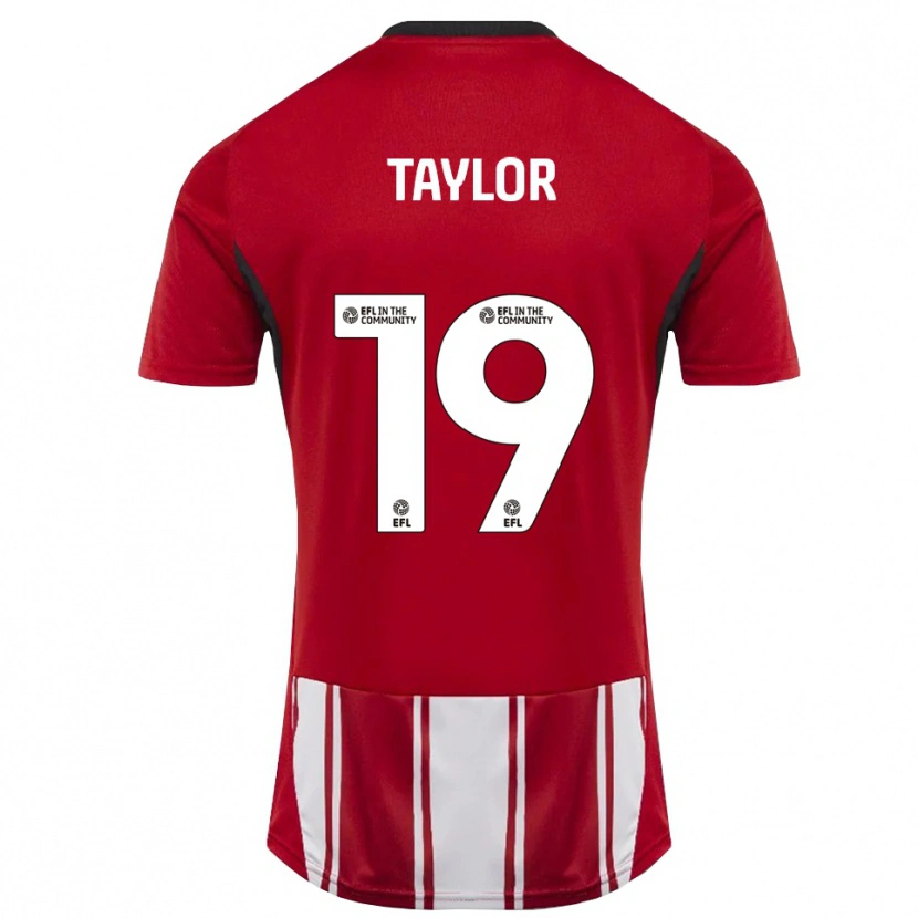 Danxen Kinder Mollie Taylor #19 Rot Weiß Schwarz Heimtrikot Trikot 2025/26 T-Shirt Österreich