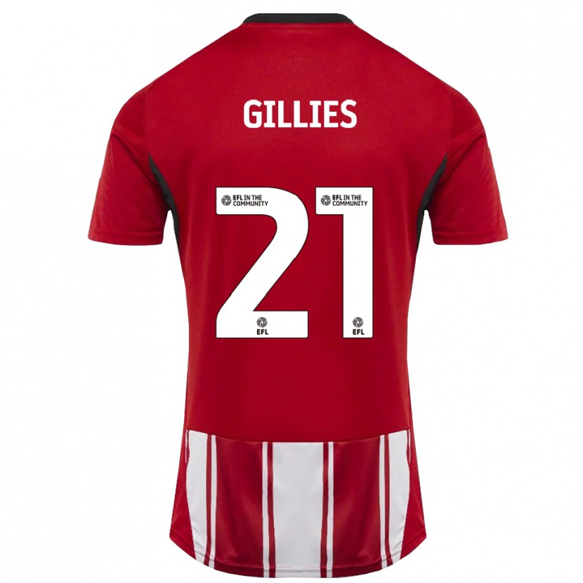 Danxen Kinder Sophie Gillies #21 Rot Weiß Schwarz Heimtrikot Trikot 2025/26 T-Shirt Österreich