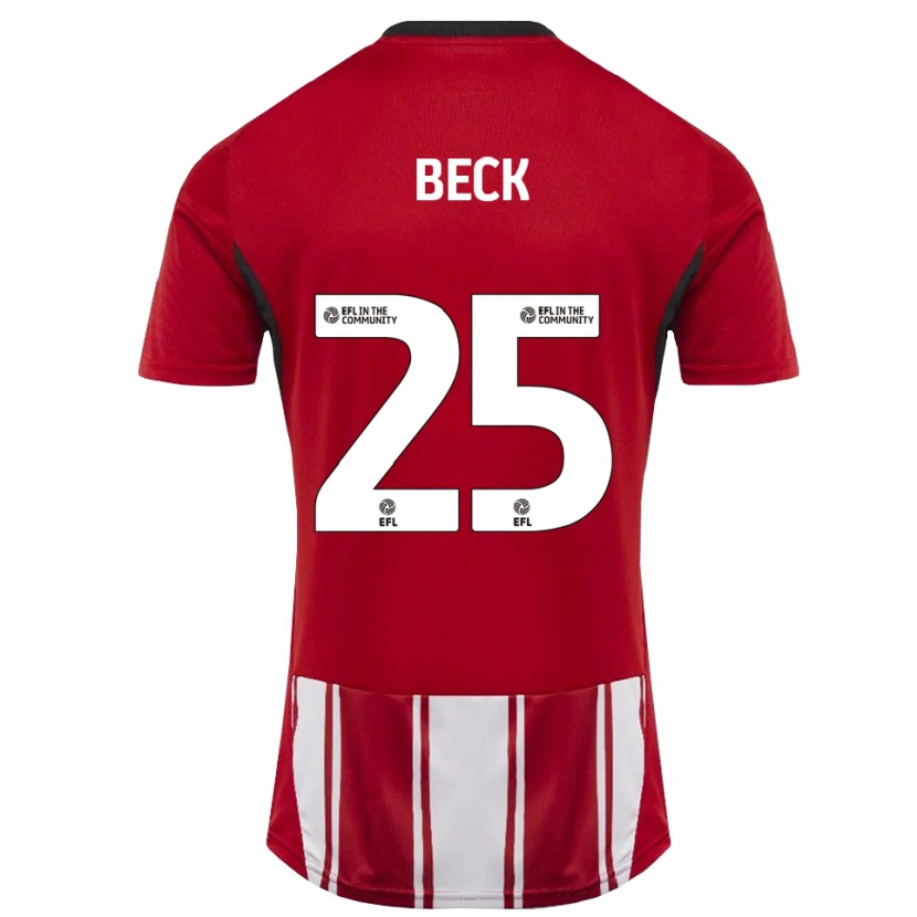 Danxen Kinder Steph Beck #25 Rot Weiß Schwarz Heimtrikot Trikot 2025/26 T-Shirt Österreich