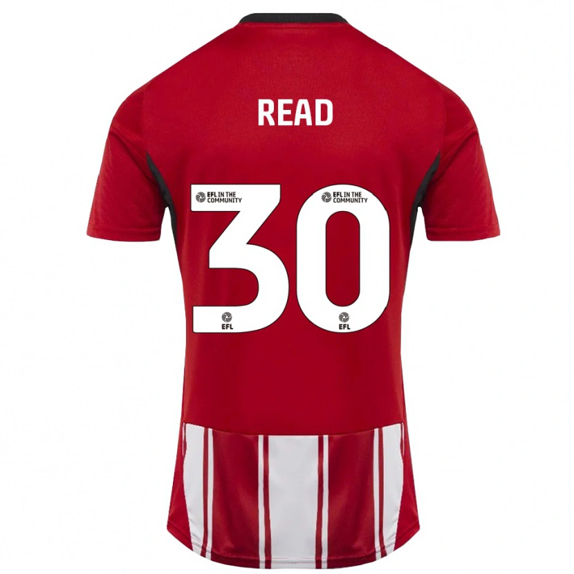 Danxen Kinder Jasmine Read #30 Rot Weiß Schwarz Heimtrikot Trikot 2025/26 T-Shirt Österreich