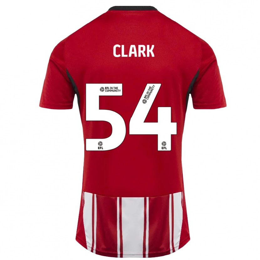 Danxen Kinder Max Clark #54 Rot Weiß Schwarz Heimtrikot Trikot 2025/26 T-Shirt Österreich