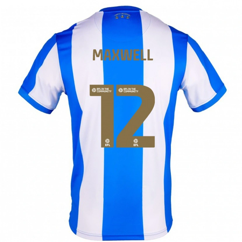 Danxen Kinder Chris Maxwell #12 Blau Weiß Heimtrikot Trikot 2025/26 T-Shirt Österreich