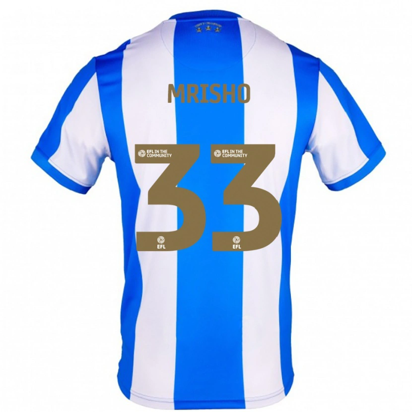 Danxen Kinder Omari Mrisho #33 Blau Weiß Heimtrikot Trikot 2025/26 T-Shirt Österreich