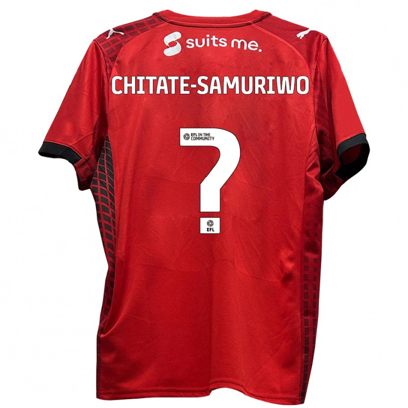 Danxen Kinder Shona Chitate-Samuriwo #0 Rot Schwarz Heimtrikot Trikot 2025/26 T-Shirt Österreich