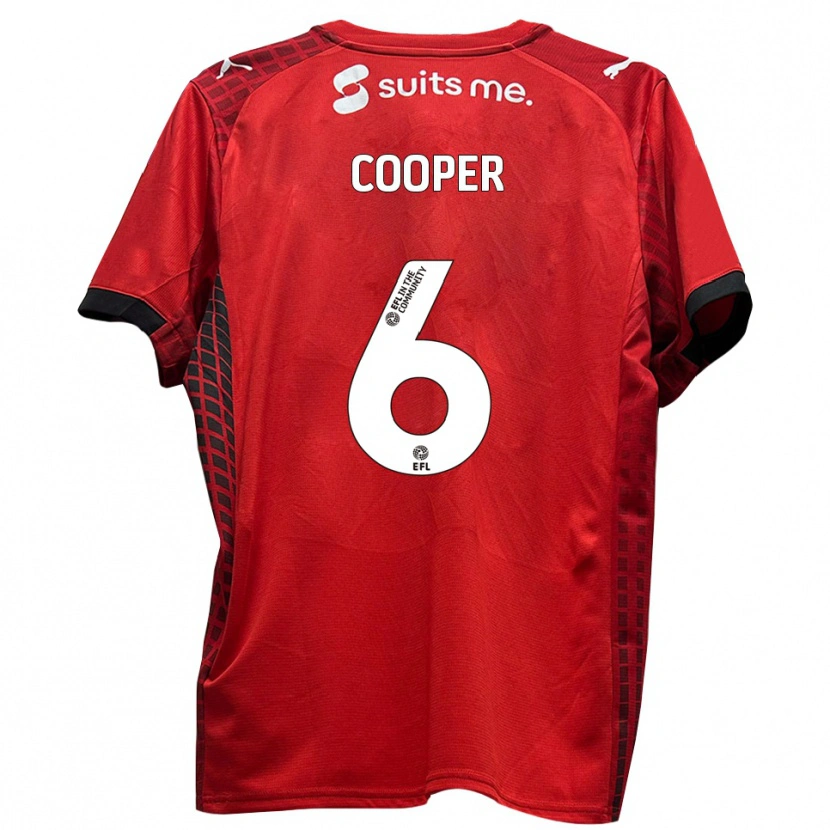 Danxen Kinder Brandon Cooper #6 Rot Schwarz Heimtrikot Trikot 2025/26 T-Shirt Österreich