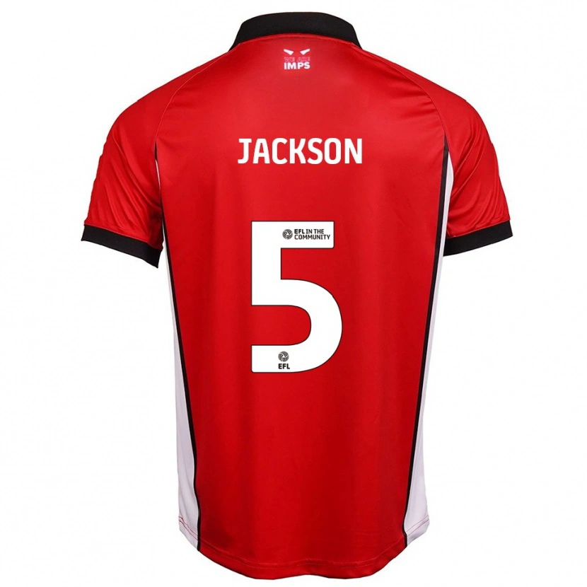 Danxen Kinder Adam Jackson #5 Rot Weiß Heimtrikot Trikot 2025/26 T-Shirt Österreich
