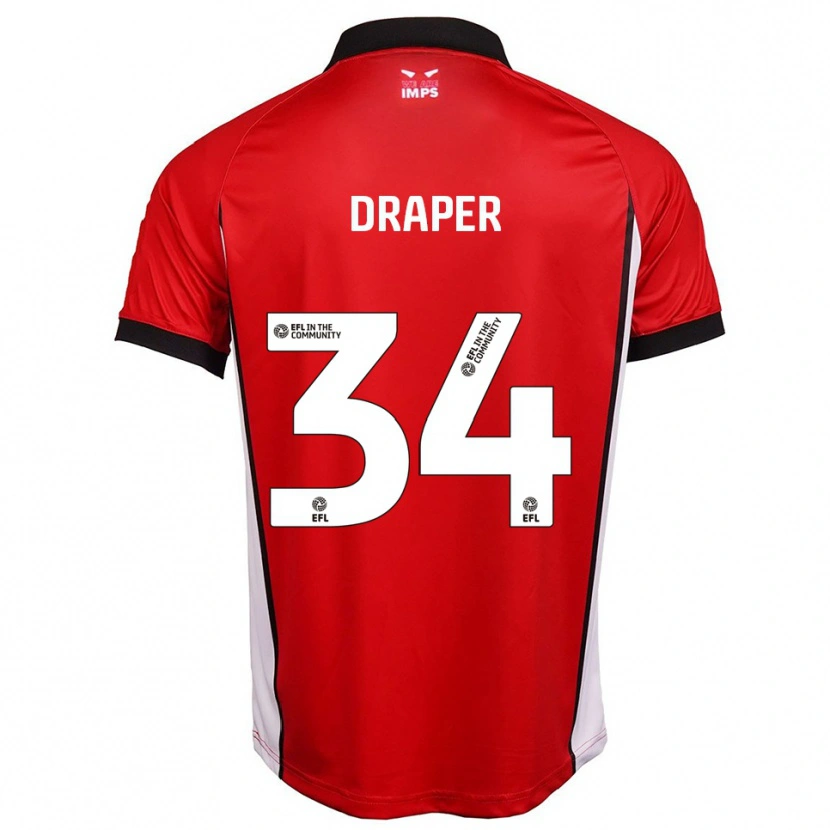 Danxen Kinder Freddie Draper #34 Rot Weiß Heimtrikot Trikot 2025/26 T-Shirt Österreich