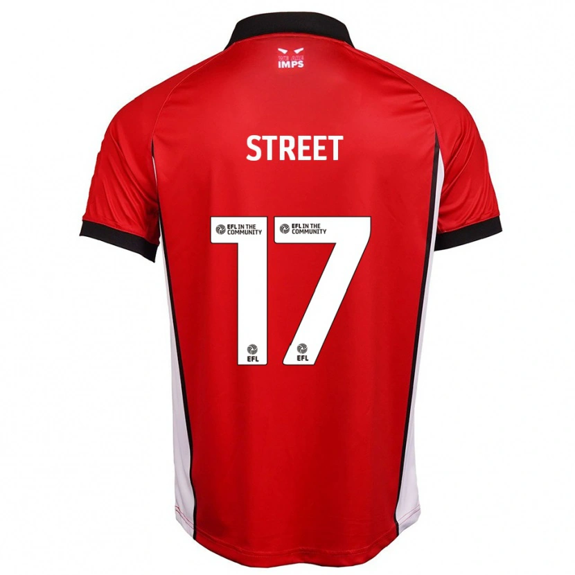 Danxen Kinder Robert Street #17 Rot Weiß Heimtrikot Trikot 2025/26 T-Shirt Österreich