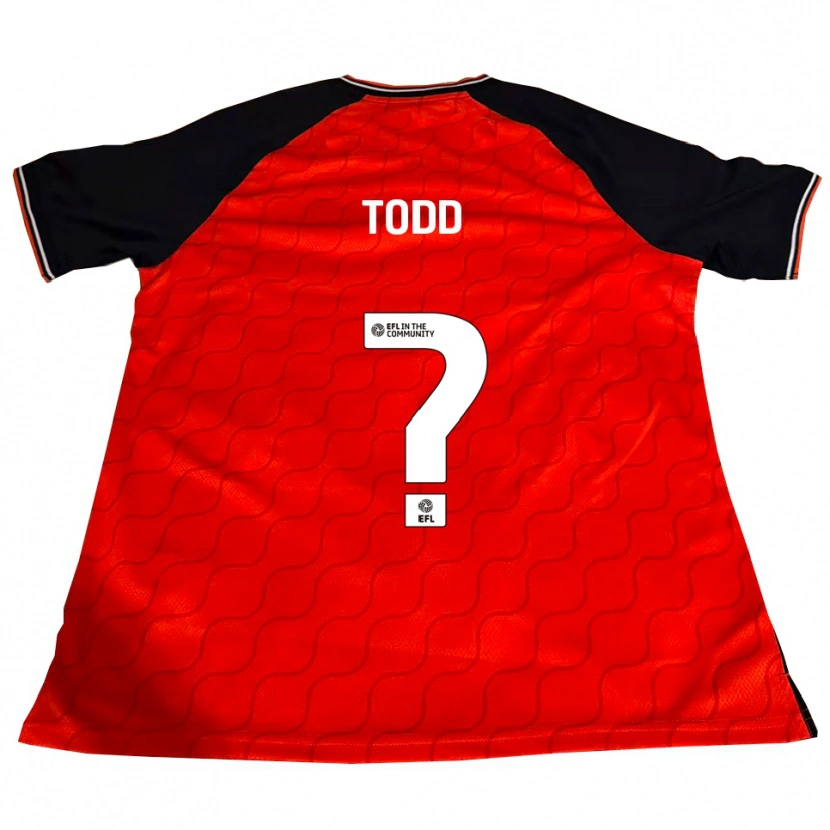Danxen Kinder Carla Todd #0 Orange Schwarz Weiß Heimtrikot Trikot 2025/26 T-Shirt Österreich