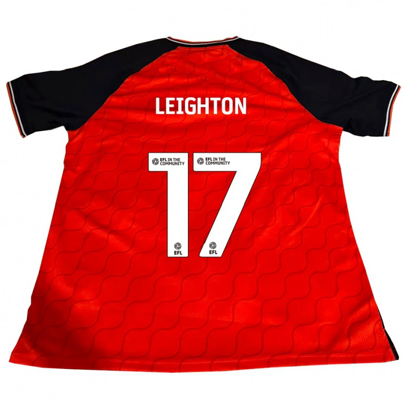 Danxen Kinder Amber Leighton #17 Orange Schwarz Weiß Heimtrikot Trikot 2025/26 T-Shirt Österreich
