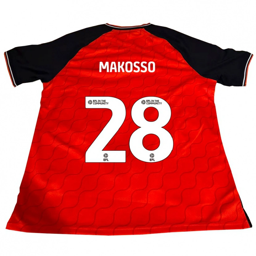 Danxen Kinder Christ Makosso #28 Orange Schwarz Weiß Heimtrikot Trikot 2025/26 T-Shirt Österreich
