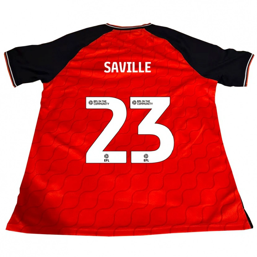 Danxen Kinder George Saville #23 Orange Schwarz Weiß Heimtrikot Trikot 2025/26 T-Shirt Österreich