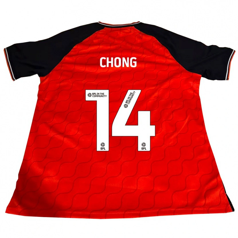 Danxen Kinder Tahith Chong #14 Orange Schwarz Weiß Heimtrikot Trikot 2025/26 T-Shirt Österreich