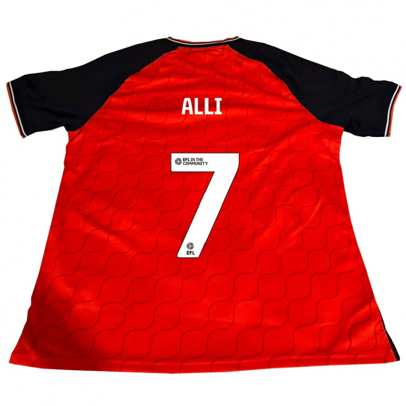 Danxen Kinder Millenic Alli #7 Orange Schwarz Weiß Heimtrikot Trikot 2025/26 T-Shirt Österreich