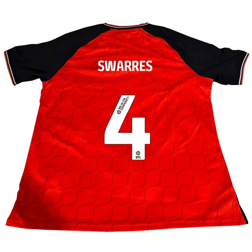 Danxen Kinder Shianne Swarres #4 Orange Schwarz Weiß Heimtrikot Trikot 2025/26 T-Shirt Österreich