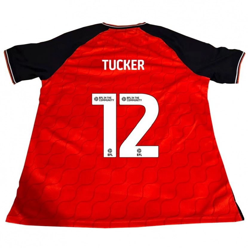 Danxen Kinder Nancy Tucker #12 Orange Schwarz Weiß Heimtrikot Trikot 2025/26 T-Shirt Österreich