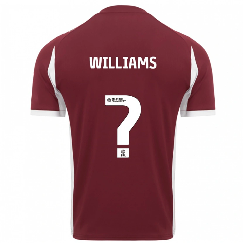 Danxen Kinder Gracie Williams #0 Burgunderrot Weiß Heimtrikot Trikot 2025/26 T-Shirt Österreich