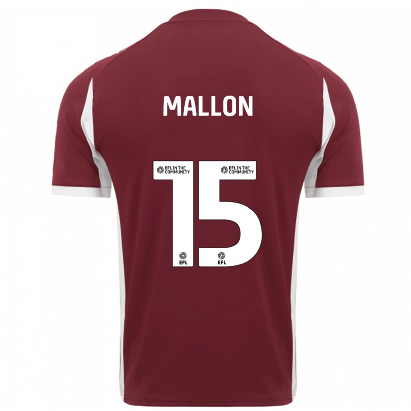 Danxen Kinder Paris Mallon #15 Burgunderrot Weiß Heimtrikot Trikot 2025/26 T-Shirt Österreich
