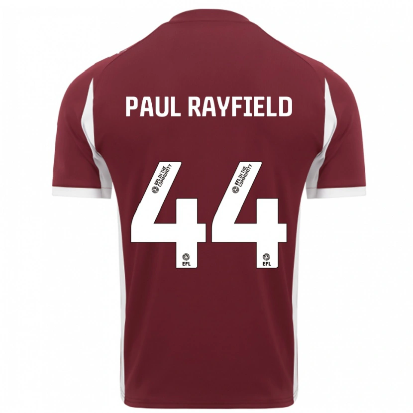 Danxen Kinder Josh Paul Rayfield #44 Burgunderrot Weiß Heimtrikot Trikot 2025/26 T-Shirt Österreich