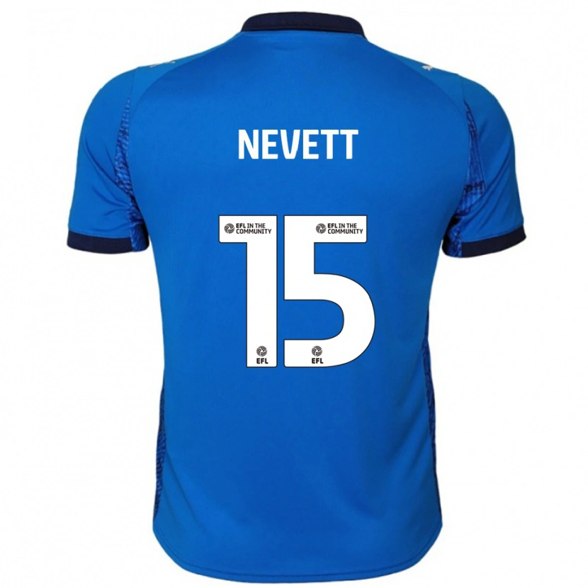 Danxen Kinder George Nevett #15 Blau Weiß Heimtrikot Trikot 2025/26 T-Shirt Österreich