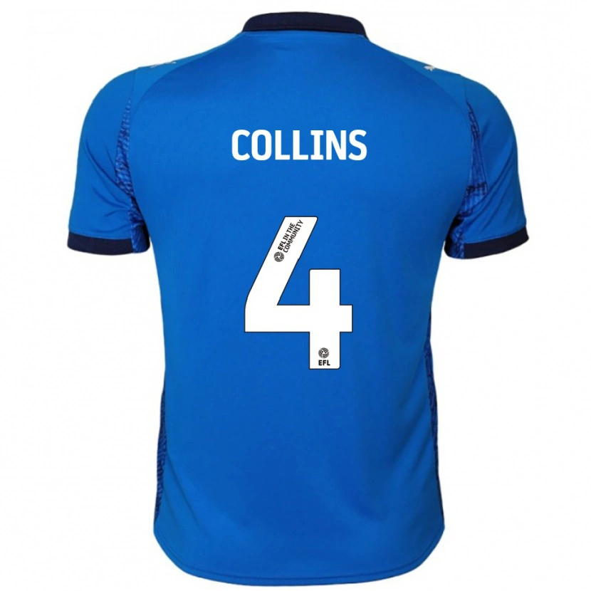 Danxen Kinder Archie Collins #4 Blau Weiß Heimtrikot Trikot 2025/26 T-Shirt Österreich