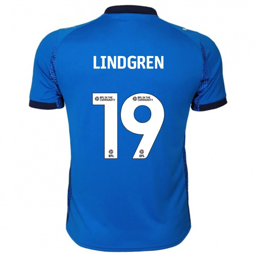 Danxen Kinder Gustav Lindgren #19 Blau Weiß Heimtrikot Trikot 2025/26 T-Shirt Österreich