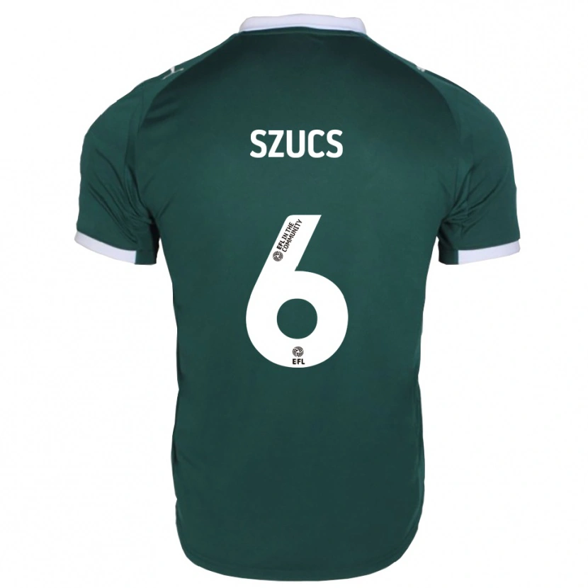 Danxen Kinder Kornél Szűcs #6 Grün Weiß Heimtrikot Trikot 2025/26 T-Shirt Österreich
