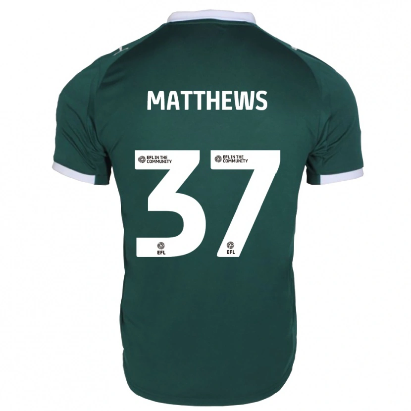 Danxen Kinder Jack Matthews #37 Grün Weiß Heimtrikot Trikot 2025/26 T-Shirt Österreich