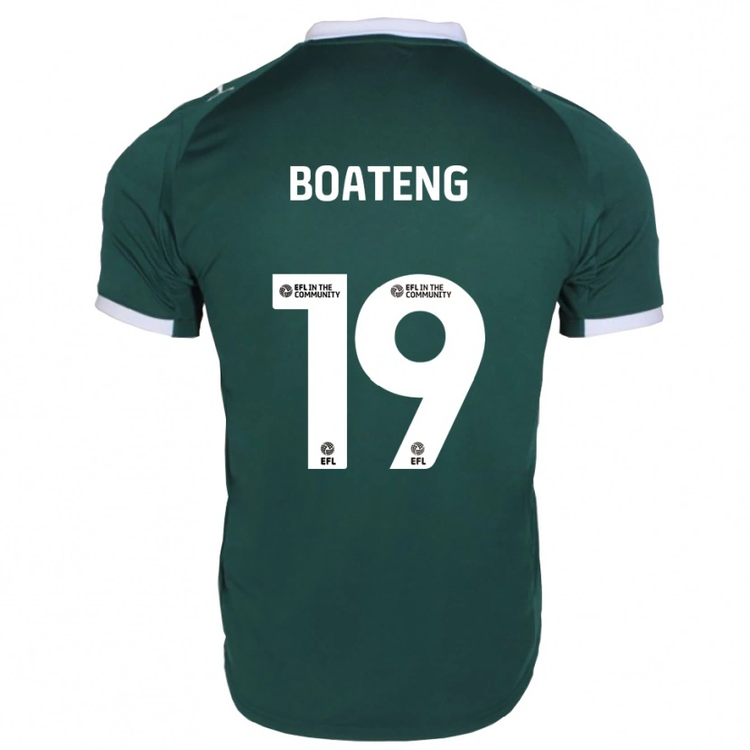 Danxen Kinder Malachi Boateng #19 Grün Weiß Heimtrikot Trikot 2025/26 T-Shirt Österreich