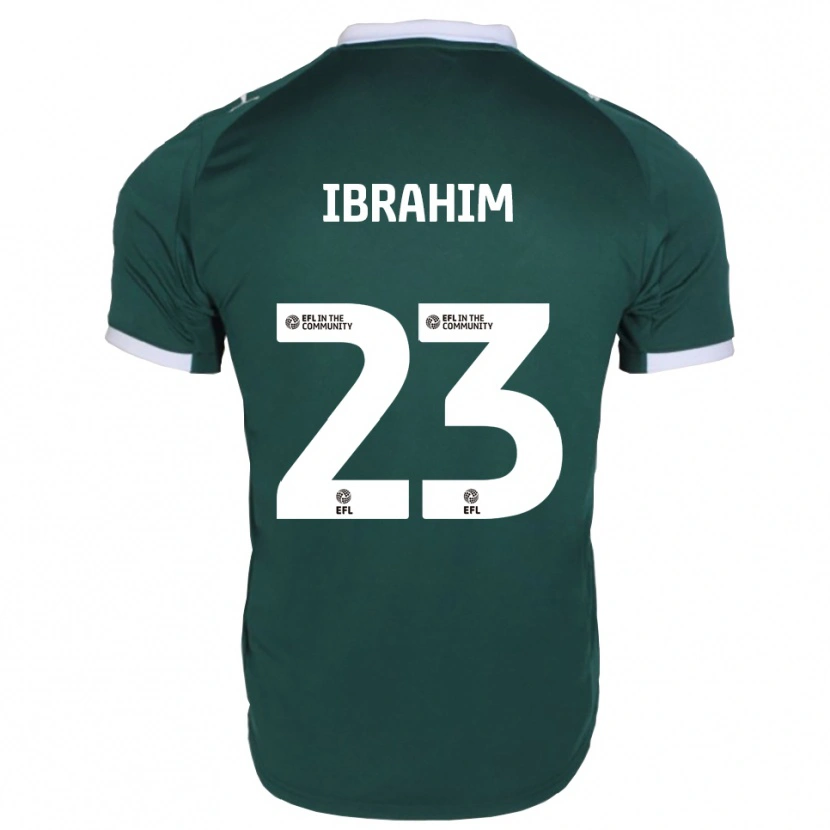 Danxen Kinder Bradley Ibrahim #23 Grün Weiß Heimtrikot Trikot 2025/26 T-Shirt Österreich