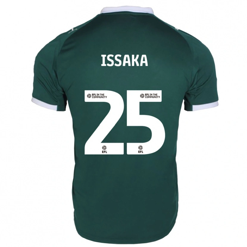 Danxen Kinder Freddie Issaka #25 Grün Weiß Heimtrikot Trikot 2025/26 T-Shirt Österreich