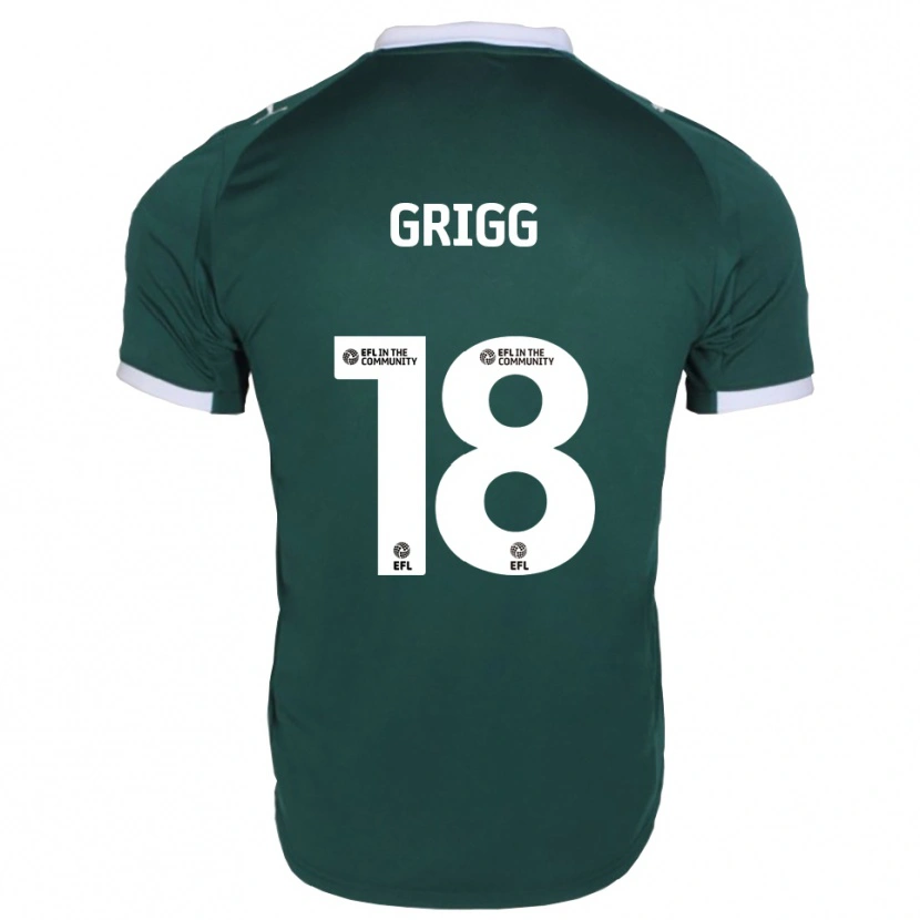 Danxen Kinder Katie Grigg #18 Grün Weiß Heimtrikot Trikot 2025/26 T-Shirt Österreich