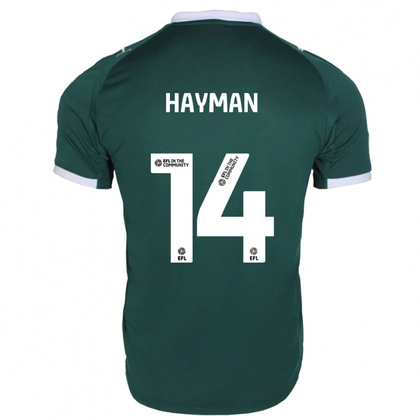 Danxen Kinder Sam Hayman #14 Grün Weiß Heimtrikot Trikot 2025/26 T-Shirt Österreich