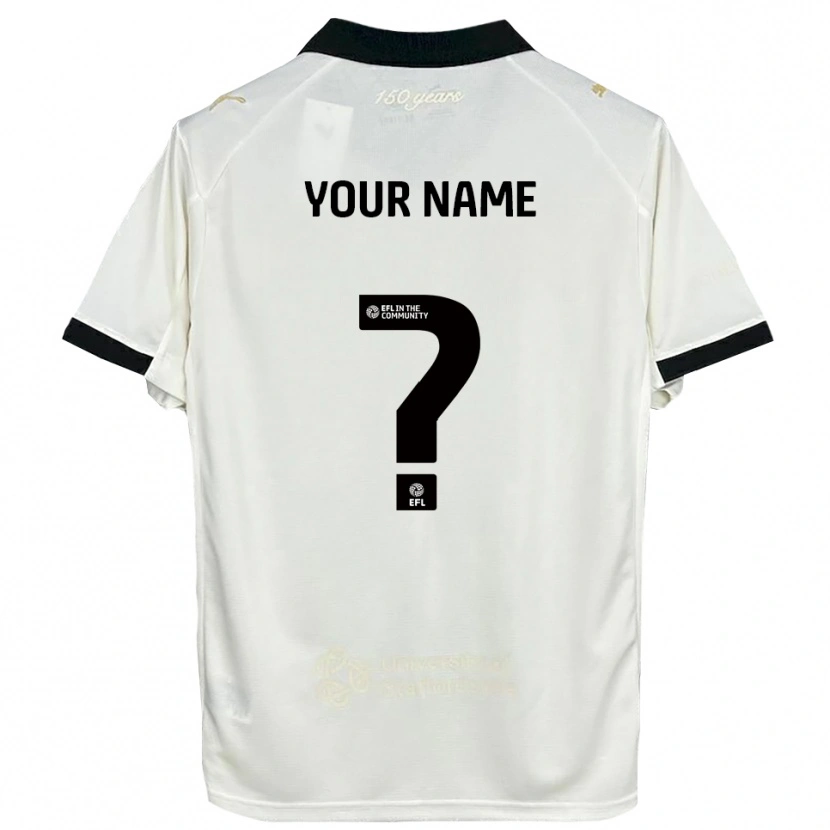 Danxen Kinder Ihren Namen #0 Cremeweiß Schwarz Heimtrikot Trikot 2025/26 T-Shirt Österreich