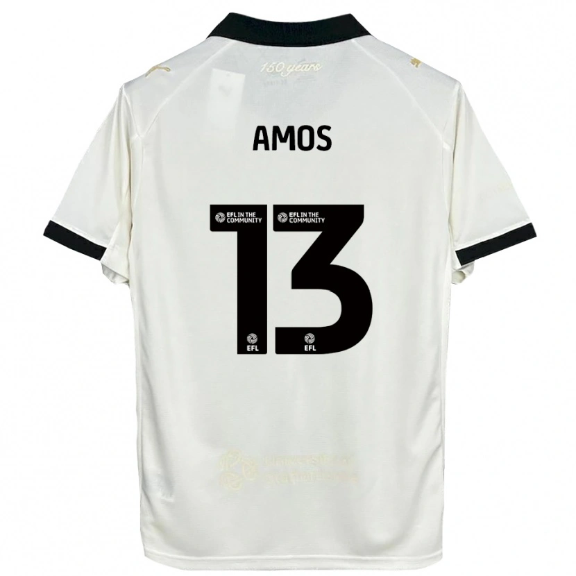 Danxen Kinder Ben Amos #13 Cremeweiß Schwarz Heimtrikot Trikot 2025/26 T-Shirt Österreich