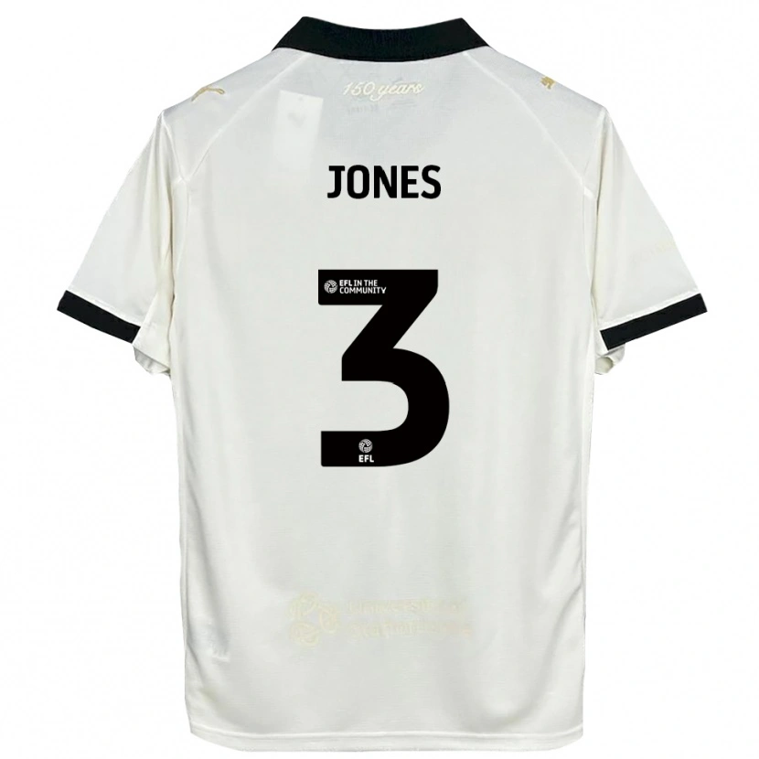 Danxen Kinder Dan Jones #3 Cremeweiß Schwarz Heimtrikot Trikot 2025/26 T-Shirt Österreich