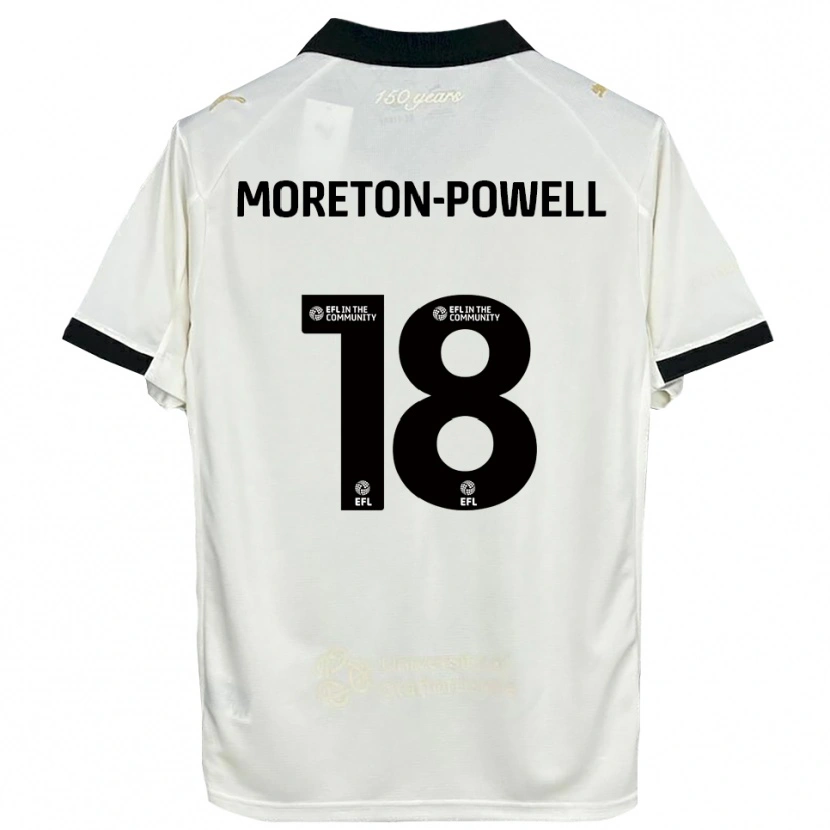Danxen Kinder Erin Moreton-Powell #18 Cremeweiß Schwarz Heimtrikot Trikot 2025/26 T-Shirt Österreich