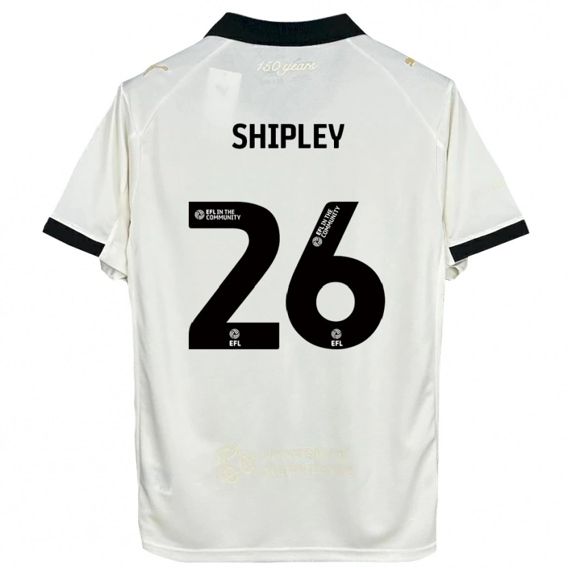 Danxen Kinder Jordan Shipley #26 Cremeweiß Schwarz Heimtrikot Trikot 2025/26 T-Shirt Österreich