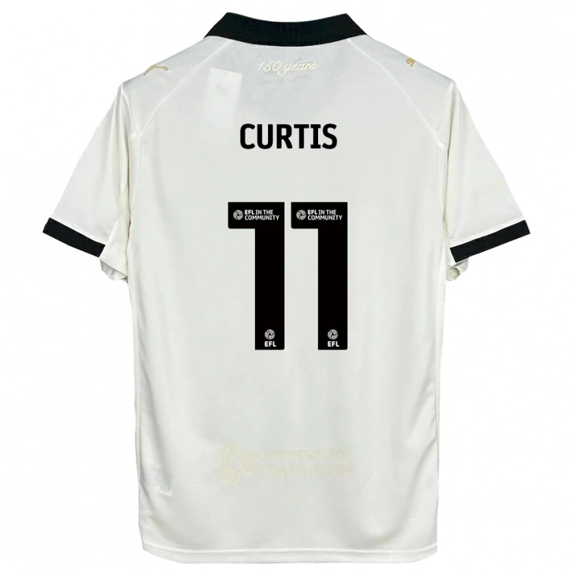 Danxen Kinder Ronan Curtis #11 Cremeweiß Schwarz Heimtrikot Trikot 2025/26 T-Shirt Österreich
