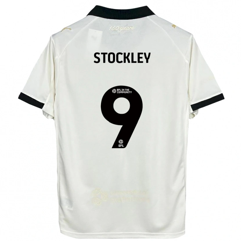 Danxen Kinder Jayden Stockley #9 Cremeweiß Schwarz Heimtrikot Trikot 2025/26 T-Shirt Österreich