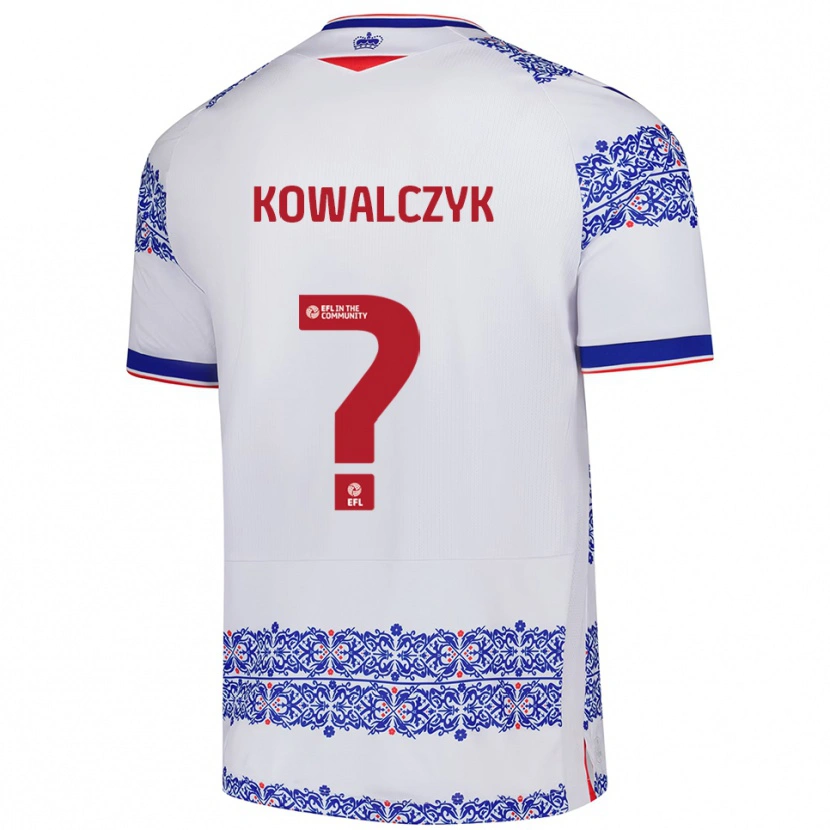 Danxen Kinder Kacper Kowalczyk #0 Weiß Blau Heimtrikot Trikot 2025/26 T-Shirt Österreich