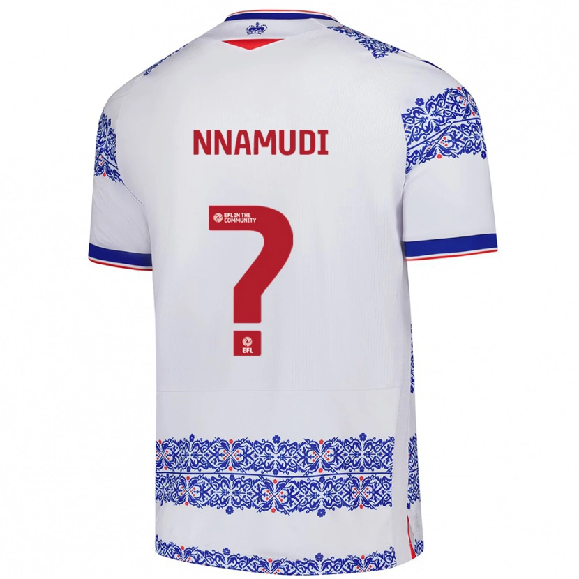 Danxen Kinder Denim Nnamudi #0 Weiß Blau Heimtrikot Trikot 2025/26 T-Shirt Österreich