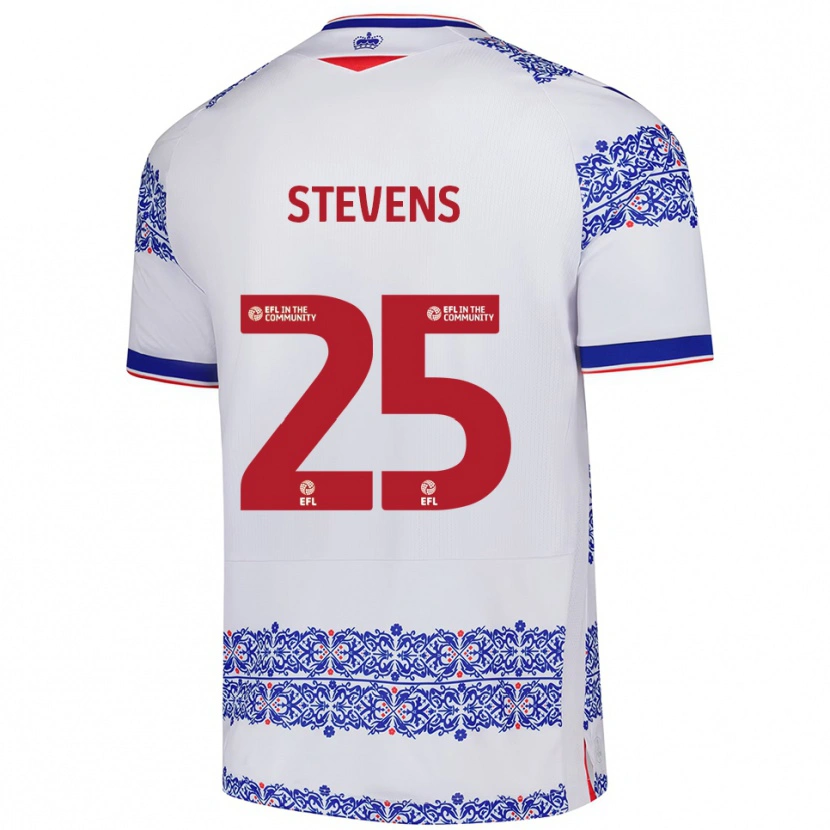 Danxen Kinder Jack Stevens #25 Weiß Blau Heimtrikot Trikot 2025/26 T-Shirt Österreich