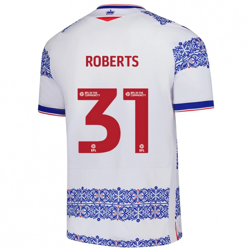 Danxen Kinder Bethan Roberts #31 Weiß Blau Heimtrikot Trikot 2025/26 T-Shirt Österreich